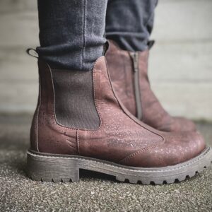Vegane Kork Boots im Chelsea Look